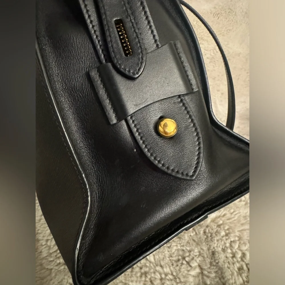 Prada Paradigme Tote Saffiano with City Calf Medium in Black with Gold Hardware - Picture 9 of 15